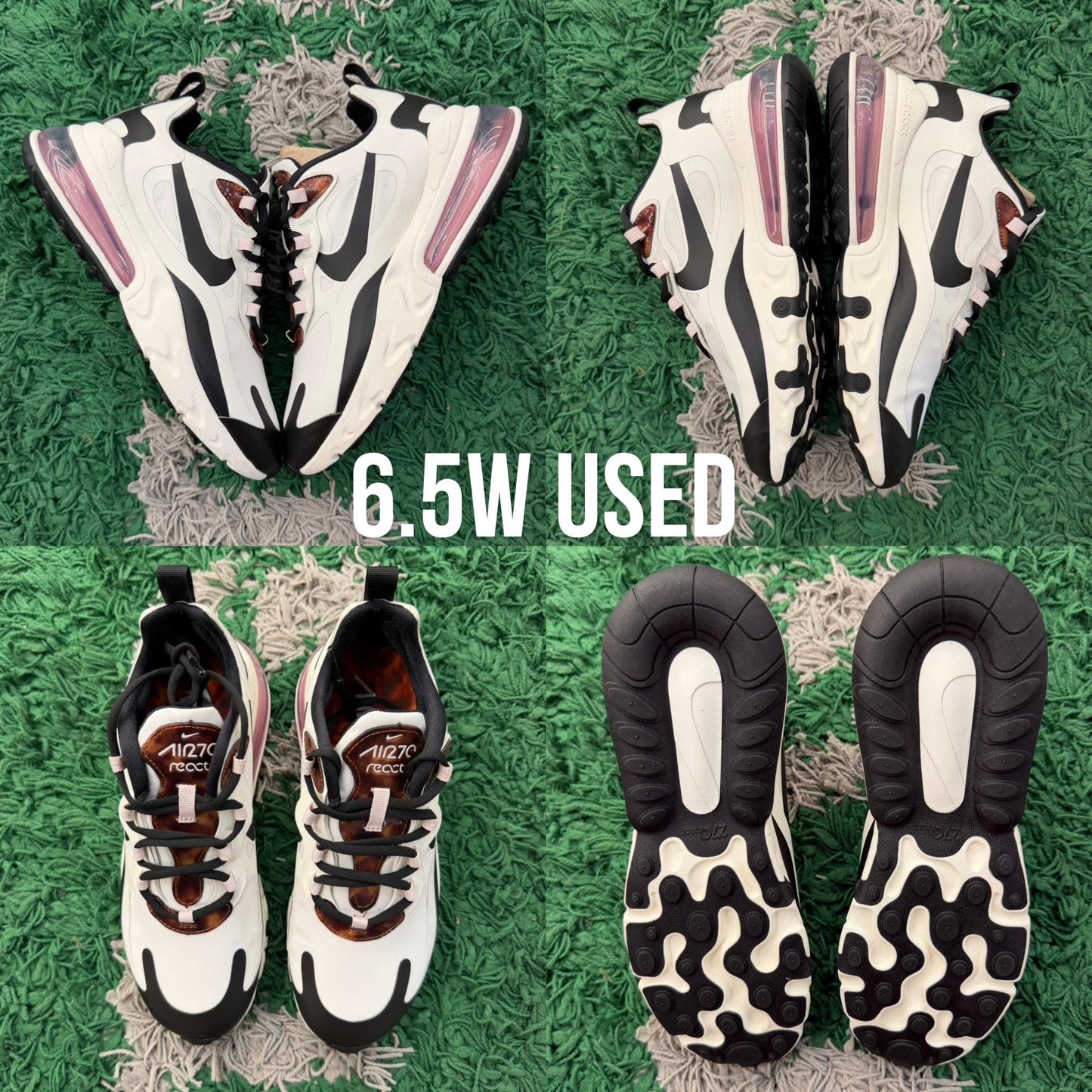 Nike Air Max 270 React "Tortoise Shell Sail" WMNS USED