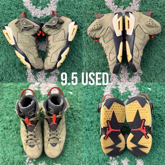 Air Jordan 6 Retro x Travis Scott "Olive" USED