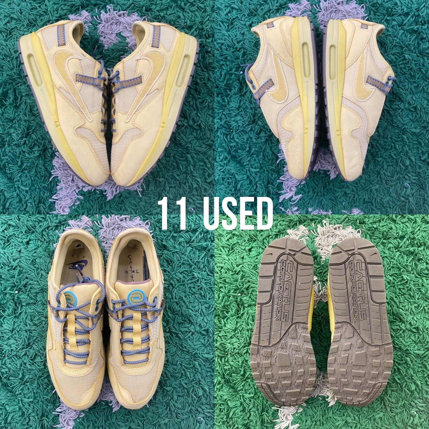 Nike Air Max 1 x Travis Scott “Saturn Gold” USED