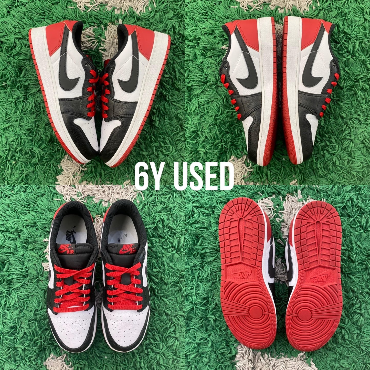 Air Jordan 1 Low OG "Black Toe" USED