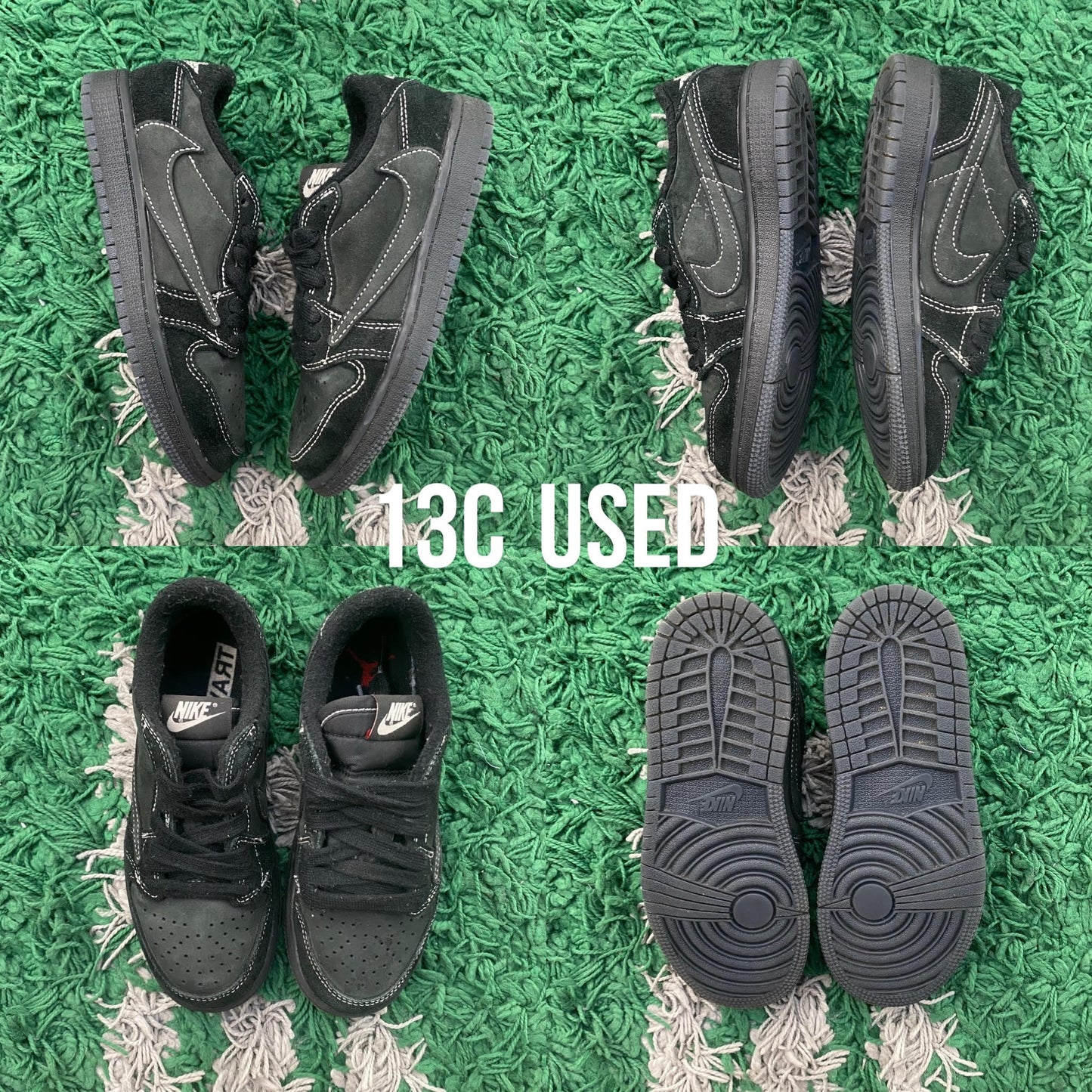 Air Jordan 1 Low OG x Travis Scott “Black Phantom” USED