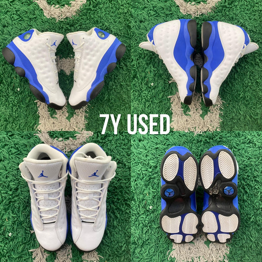 Jordan 13 Retro White Hyper Royal Black USED