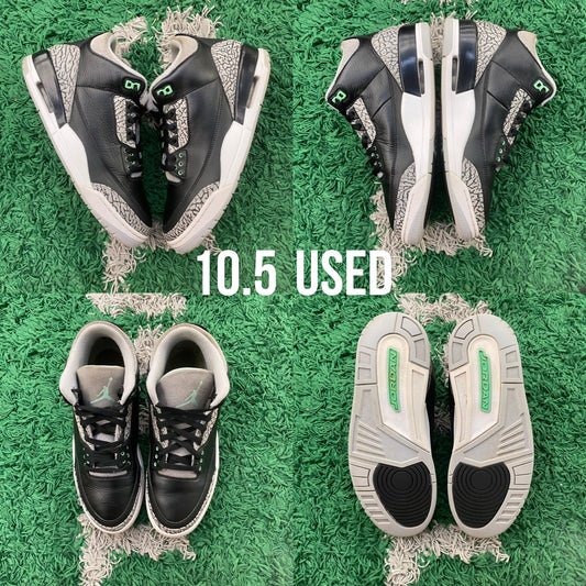 Air Jordan 3 Retro "Green Glow" USED