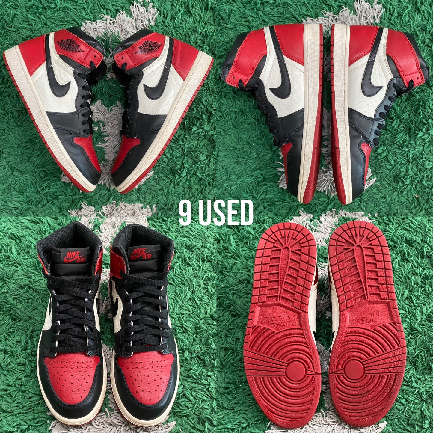 Air Jordan 1 Retro High "Bred Toe" USED