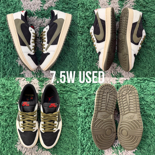 Air Jordan 1 Low OG x Travis Scott "Olive” WMNS USED