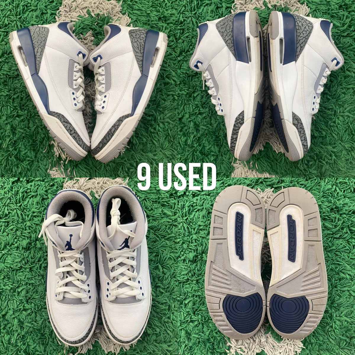 Air Jordan 3 Retro "Midnight Navy" USED