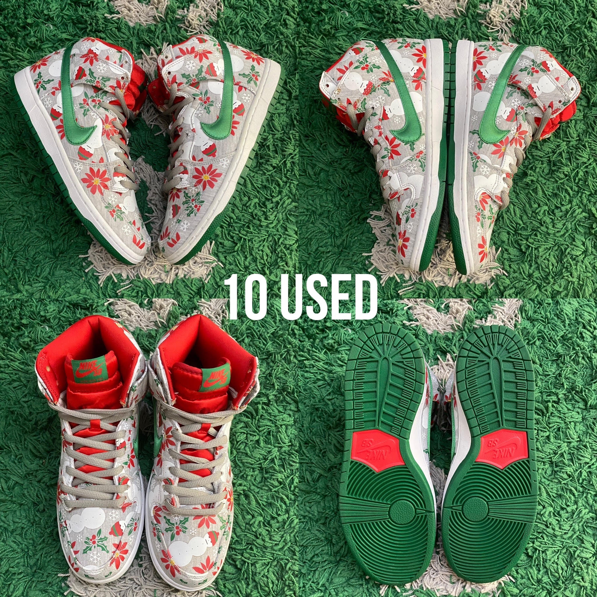 Nike SB Dunk High x Concepts "Ugly Christmas Sweater Grey 2013"
