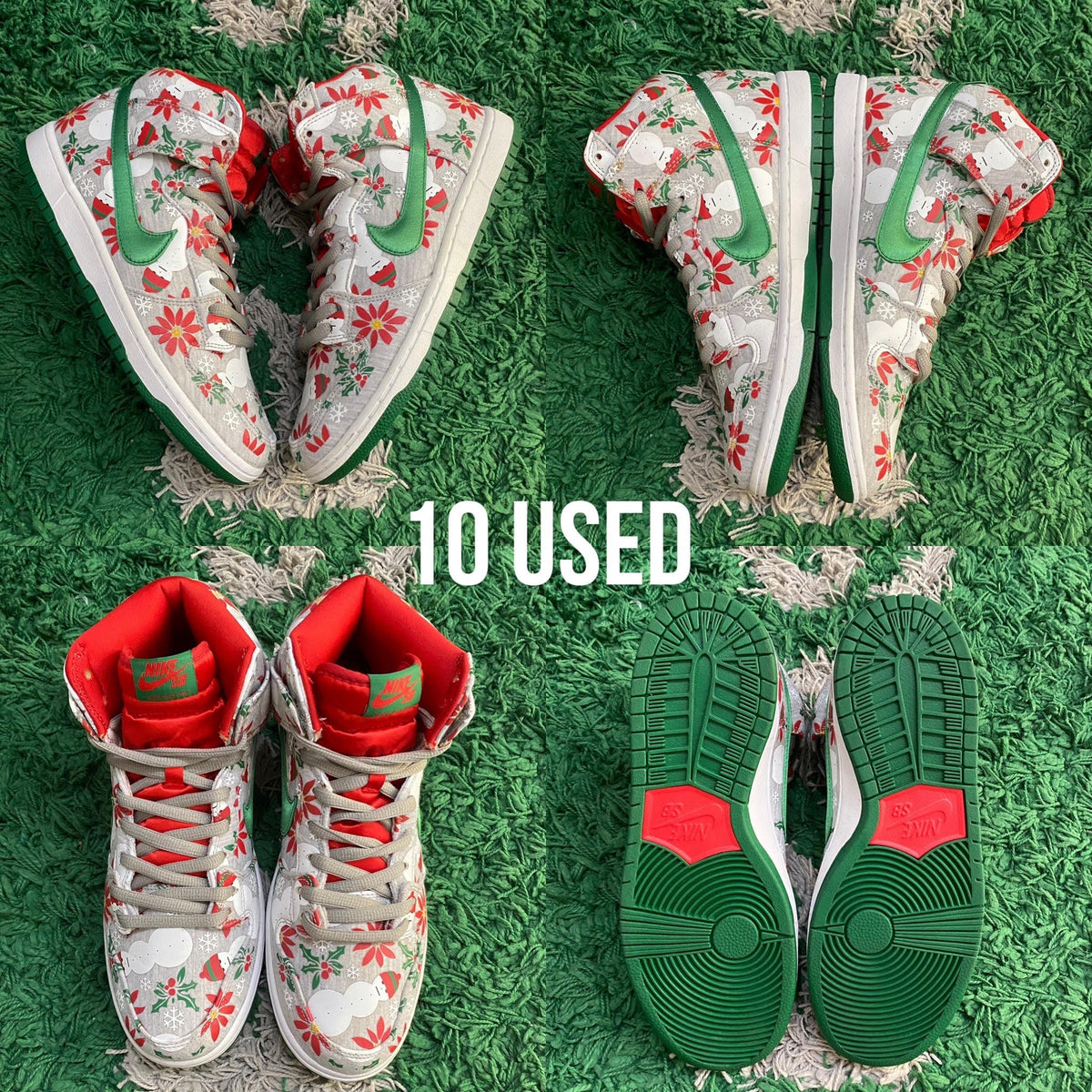 Nike SB Dunk High x Concepts "Ugly Christmas Sweater Grey 2013"