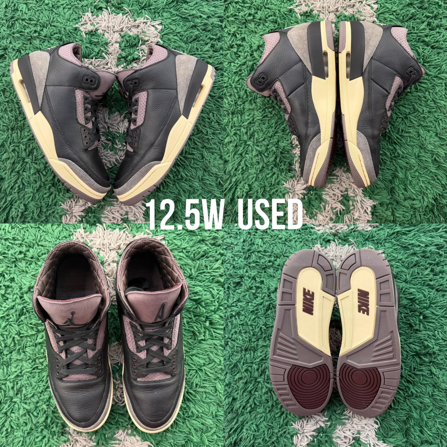 Air Jordan 3 Retro x A Ma Maniére "Black" WMNS USED