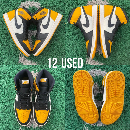Air Jordan 1 Retro High OG "Taxi Yellow Toe" USED