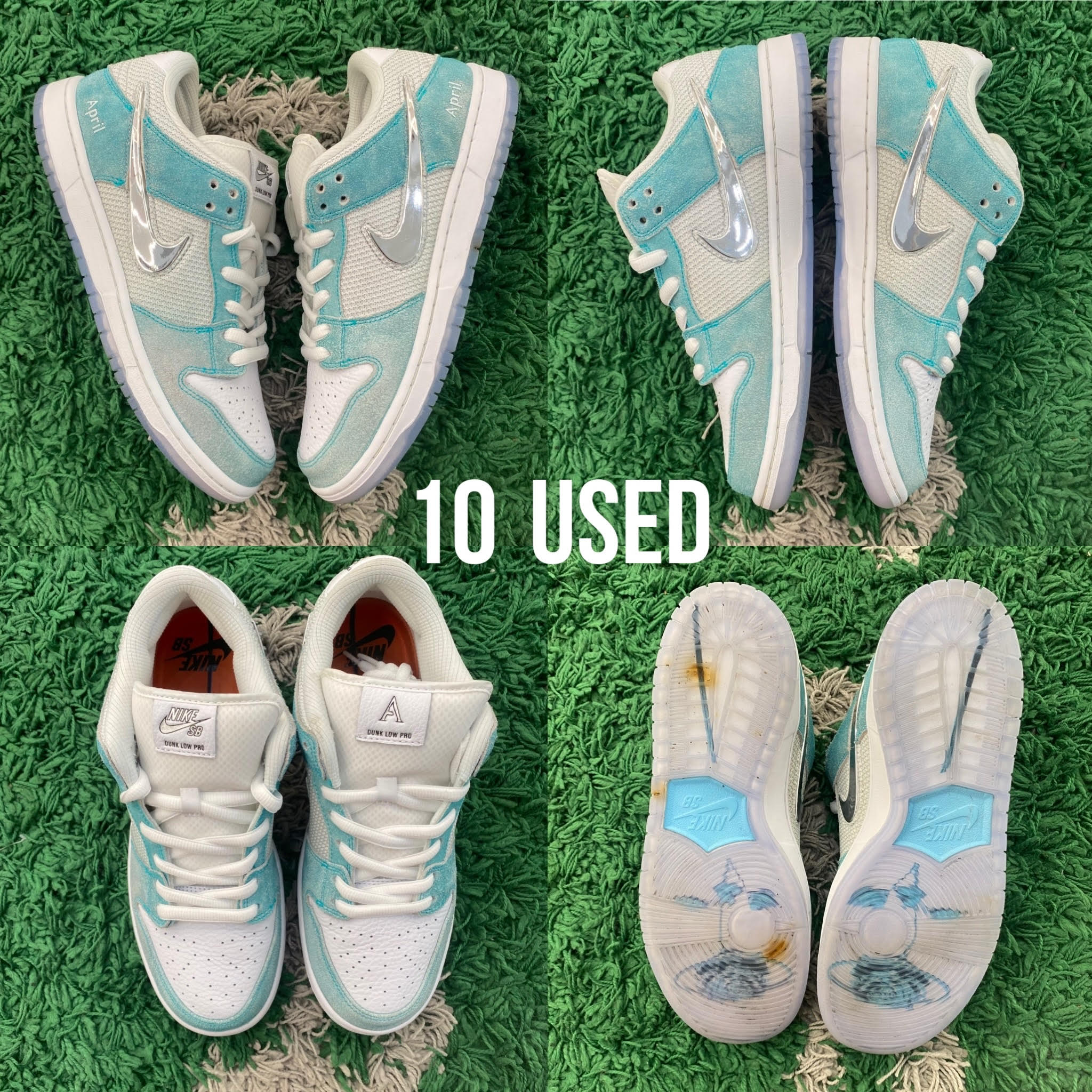 Nike SB Dunk Low x April Skateboards "Turbo Green" USED
