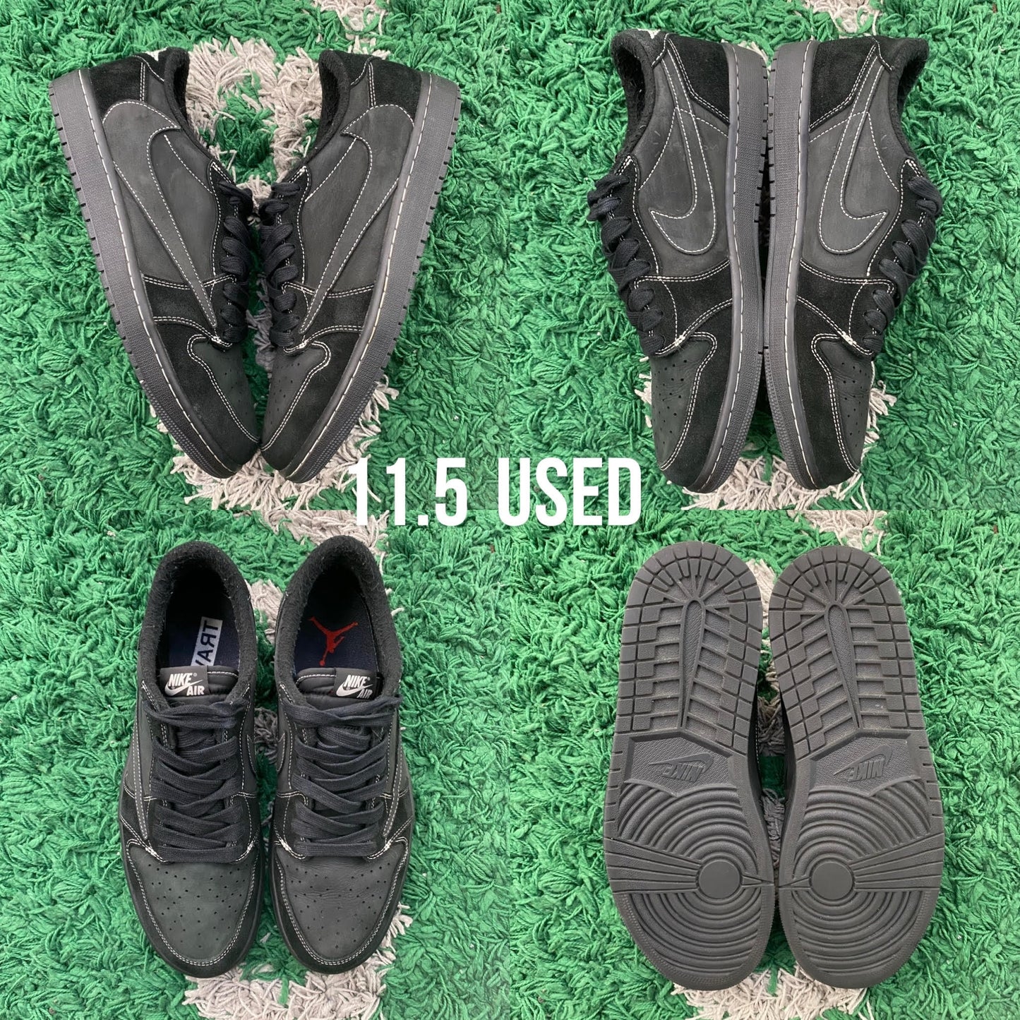 Air Jordan 1 Low OG x Travis Scott “Black Phantom” USED