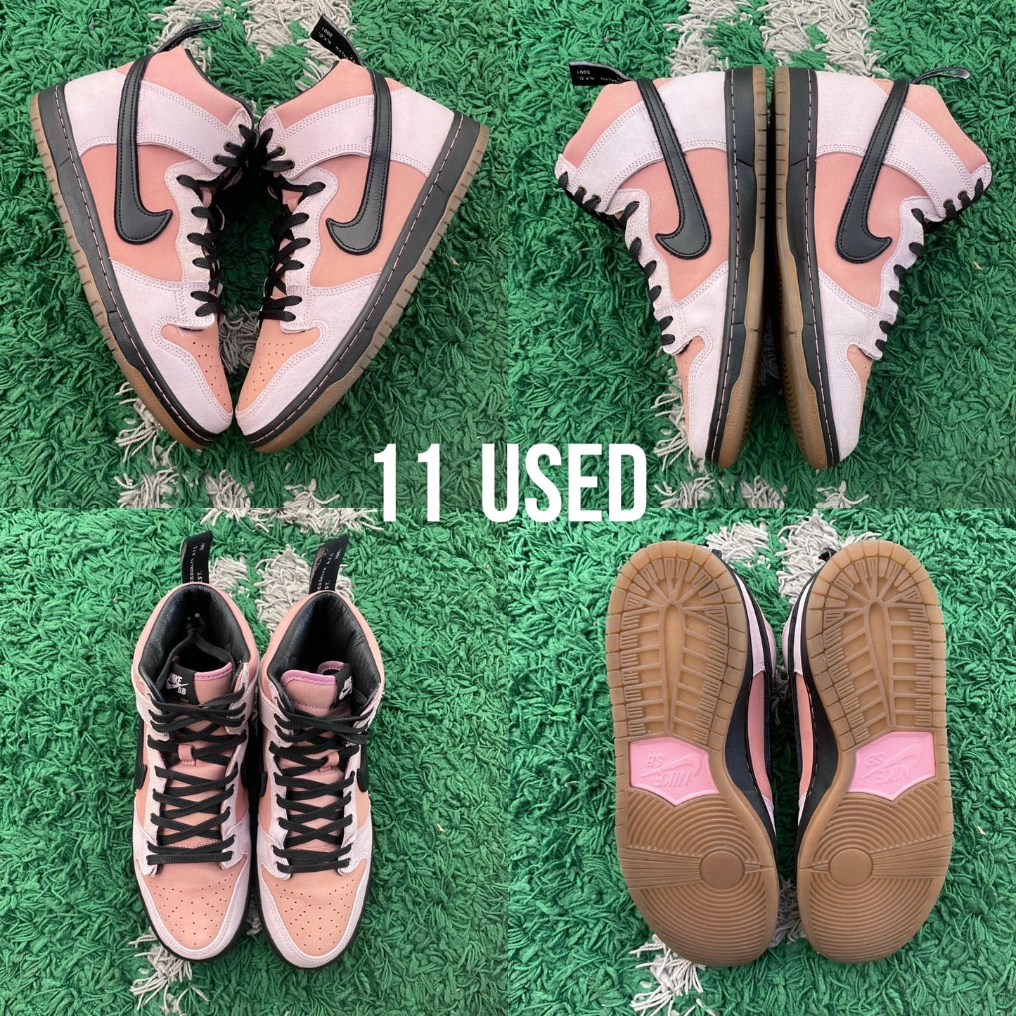 Nike SB Dunk High x KCDC "Pink Boots" USED