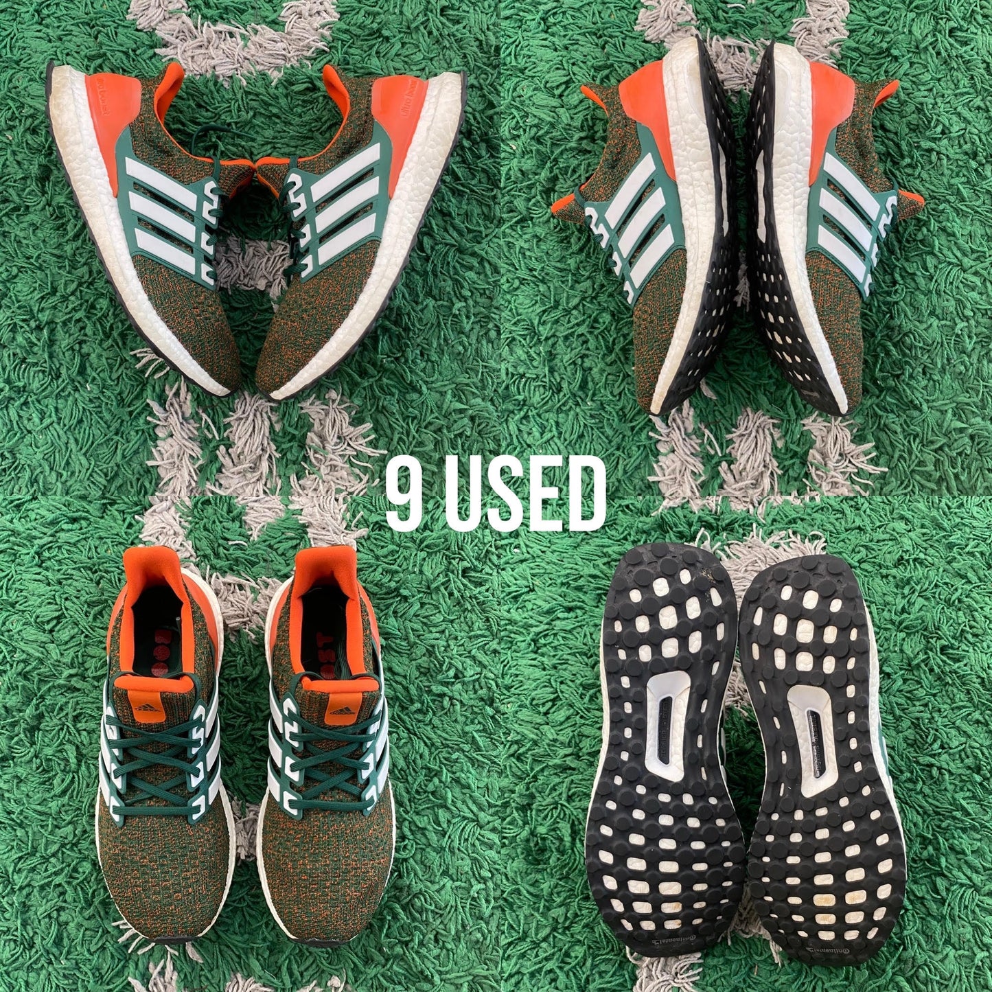 Adidas Ultra Boost 4.0 "Miami Hurricanes" USED