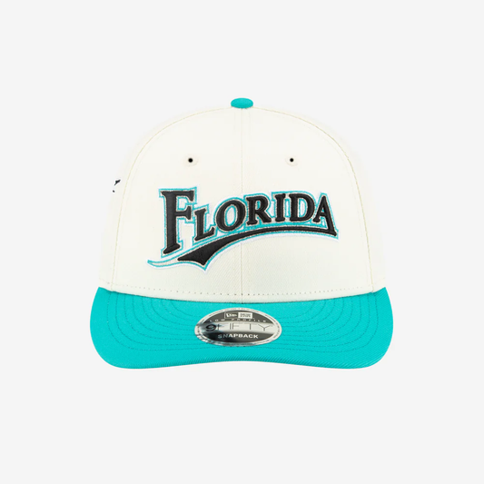 FELT x New Era "Florida Marlins" White Snapback