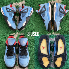 Air Jordan 4 Retro x Travis Scott "Cactus Jack University Blue" USED