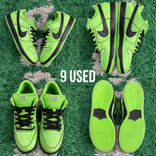 Nike SB Dunk Low x The Powerpuff Girls "Buttercup" USED