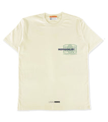 Individualist “Test Hand Print” Cream Tee