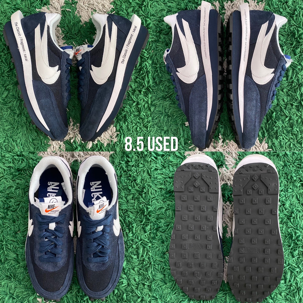 Nike LD Waffle Sacai x Fragment “Blue Void"