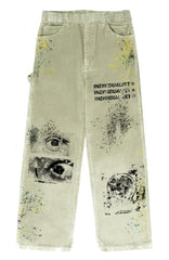 Individualist “Print House” Off White Work Pant