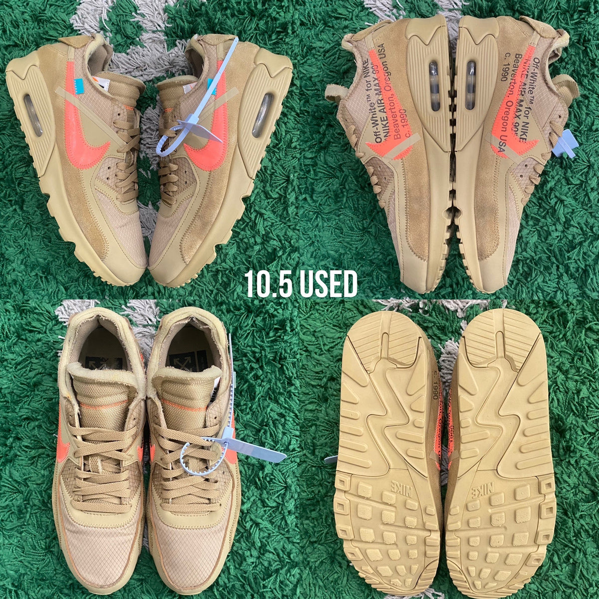 Nike Off White Air Max 90 “Desert Ore”