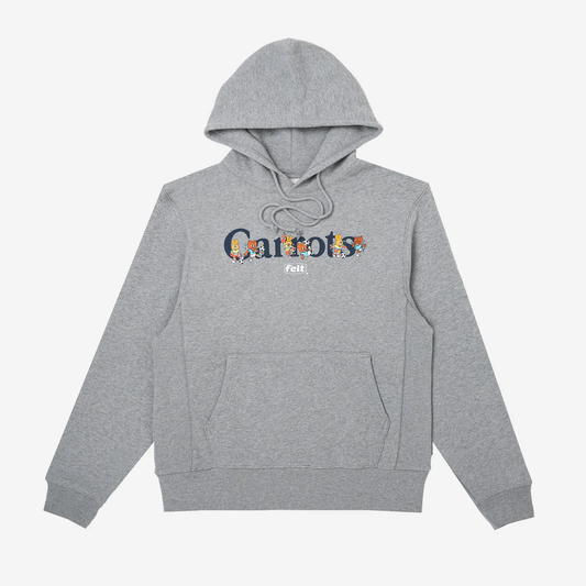 FELT x Carrots by Anwar Carrots "Wordmark" Heather Grey Hoodie